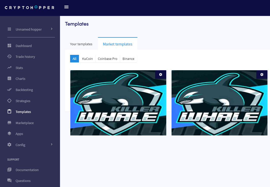 killer whale template strategies for cryptohopper