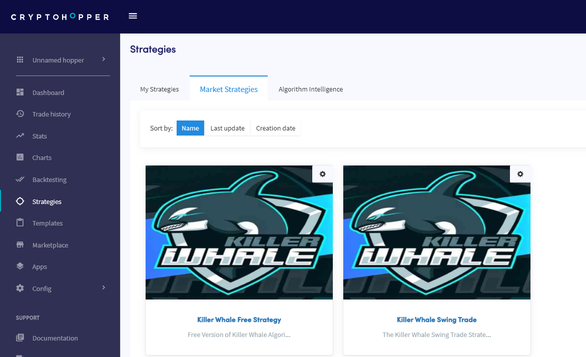 killer whale strategies for cryptohopper