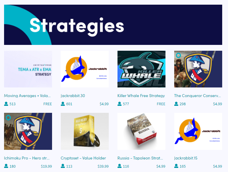 Killer whale strategies for CryptoHopper