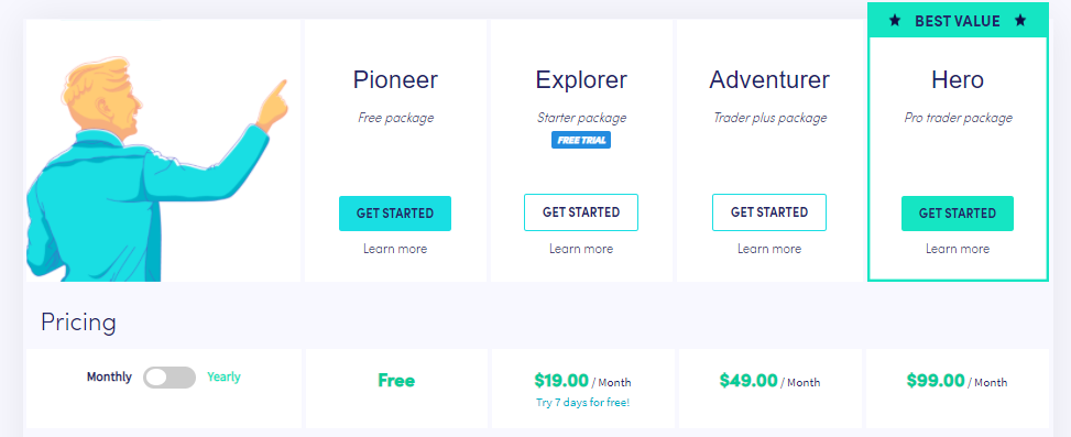 cryptohopper different plans